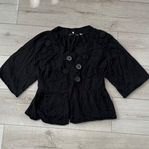Anthropologie knitted and knotted cardigan size L